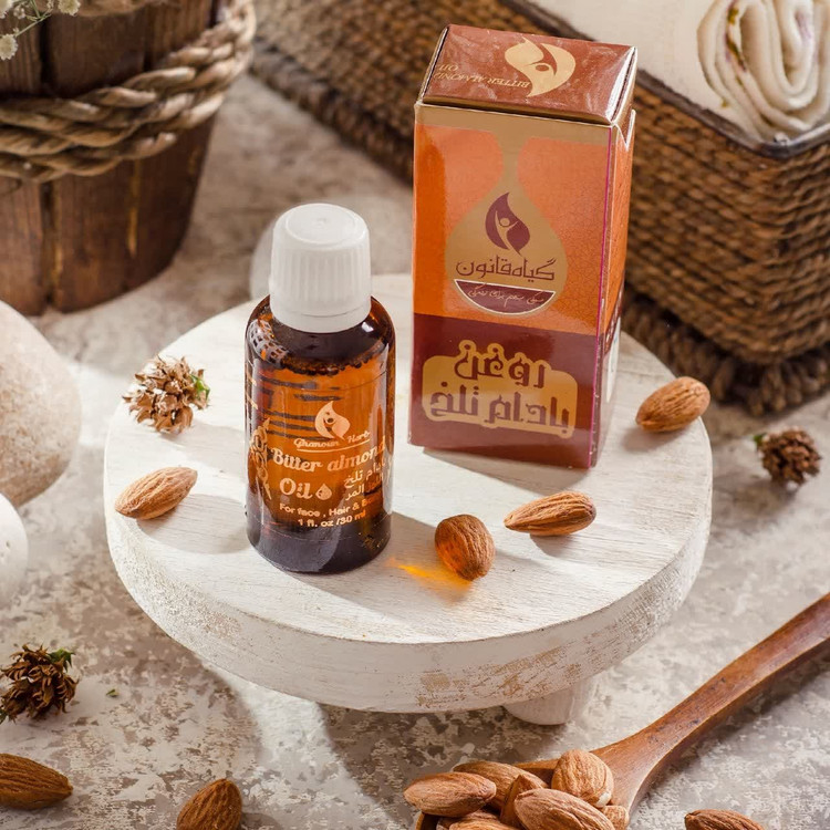 روغن بادام تلخ 30 سی سی قانون.ضد گرفتگی عضلانی و بهبود لک پوستی